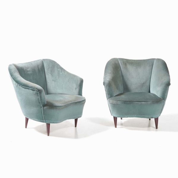 GIO PONTI : Coppia di poltrone  - Asta Design - Associazione Nazionale - Case d'Asta italiane