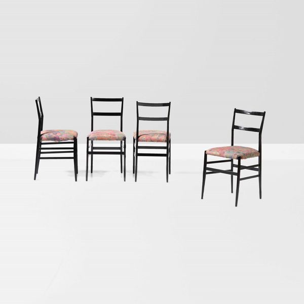 GIO PONTI : Quattro sedie mod. Superleggera  - Asta Design - Associazione Nazionale - Case d'Asta italiane