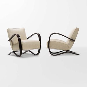 Jindrich Halabala - Coppia di poltrone modello H269