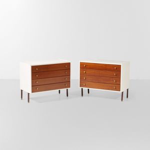 ISA - Coppia di mobili contenitori a cassettiera