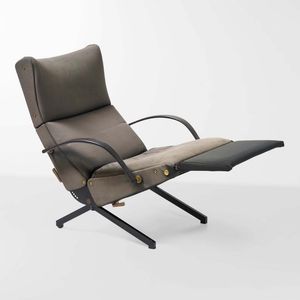 OSVALDO BORSANI : Poltrona chaise longue reclinabile mod. P40  - Asta Design - Associazione Nazionale - Case d'Asta italiane