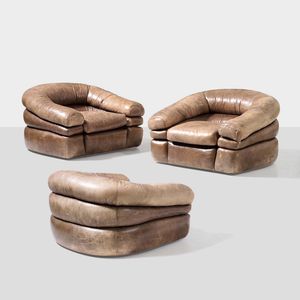 De Pas, D'Urbino, Lomazzi - Tre Poltrone mod. Straccio