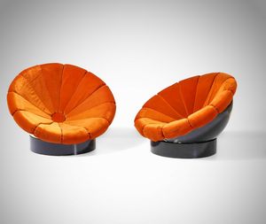 Thornton e Sandberg - Coppia di poltrone mod. 308 Girasole