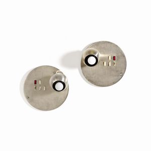 REGGIANI : Coppia di lampade a parete orientabili  - Asta Design - Associazione Nazionale - Case d'Asta italiane