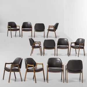 ICO PARISI - Dodici poltroncine mod. 814