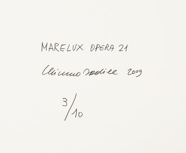 Mimmo Jodice : Mare Lux, Opera n. 21  - Asta Fotografia e multipli d'artista - Associazione Nazionale - Case d'Asta italiane