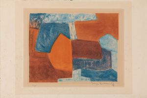 SERGE POLIAKOFF - Composizione rosso e blu