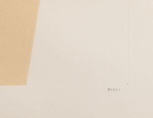 Alberto Burri : Bianchi e Neri I tav. C  - Asta Fotografia e multipli d'artista - Associazione Nazionale - Case d'Asta italiane