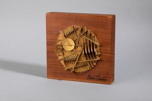 Arnaldo Pomodoro : Senza titolo  - Asta Fotografia e multipli d'artista - Associazione Nazionale - Case d'Asta italiane