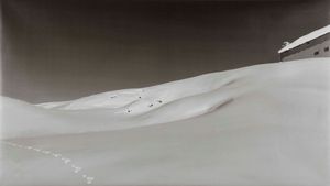 Abbas Gharib - Snow, nature and manmade composition, dalla serie �Snow-white photo collection�