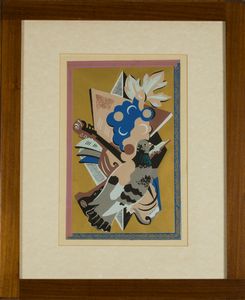 Gino Severini : Natura morta con piccione  - Asta Fotografia e multipli d'artista - Associazione Nazionale - Case d'Asta italiane