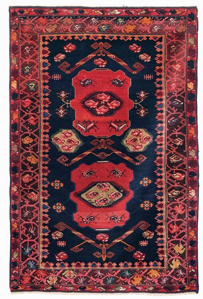 Tappeto Shirvan, Caucaso inizio XX secolo  - Asta Tappeti Antichi - Associazione Nazionale - Case d'Asta italiane