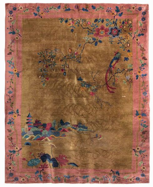 Tappeto Pechino, Cina fine XIX inizio XX secolo  - Asta Tappeti Antichi - Associazione Nazionale - Case d'Asta italiane