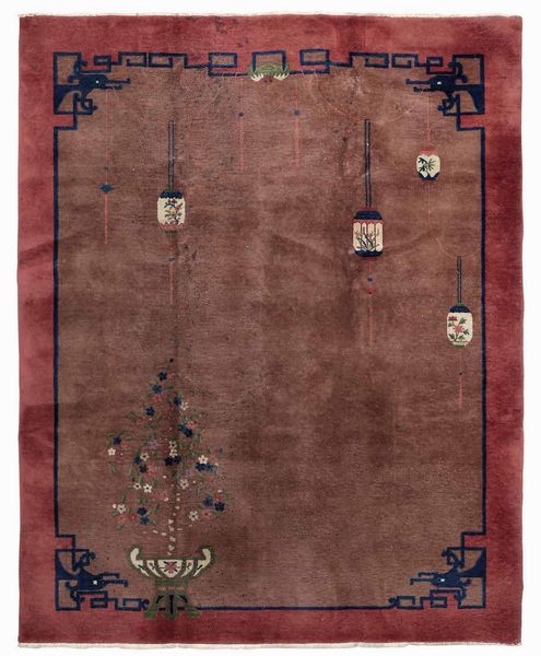 Tappeto Pechino, Cina inizio XX secolo  - Asta Tappeti Antichi - Associazione Nazionale - Case d'Asta italiane