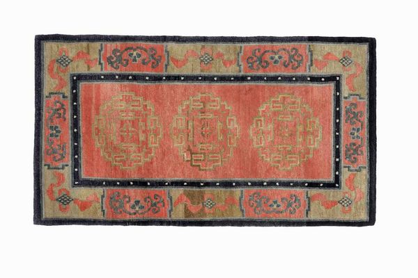 Tappeto Tibet, inizio XX secolo  - Asta Tappeti Antichi - Associazione Nazionale - Case d'Asta italiane