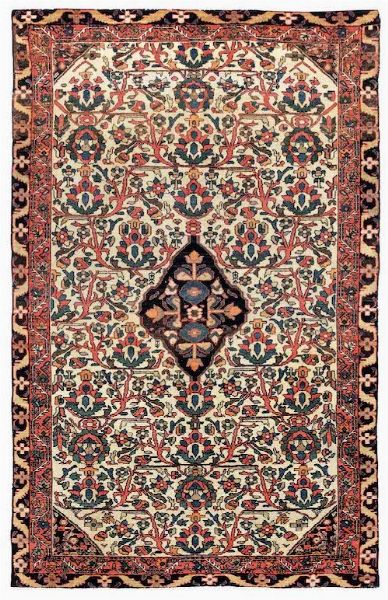 Tappeto Saruk, Persia seconda met� XIX secolo  - Asta Tappeti Antichi - Associazione Nazionale - Case d'Asta italiane