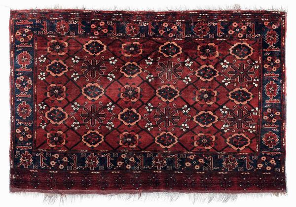 Chuval Ersari Turkestan occidentale, fine XIX inizio XX secolo  - Asta Tappeti Antichi - Associazione Nazionale - Case d'Asta italiane