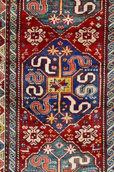 Tappeto Kazak Chondoresk, seconda met� XIX secolo  - Asta Tappeti Antichi - Associazione Nazionale - Case d'Asta italiane