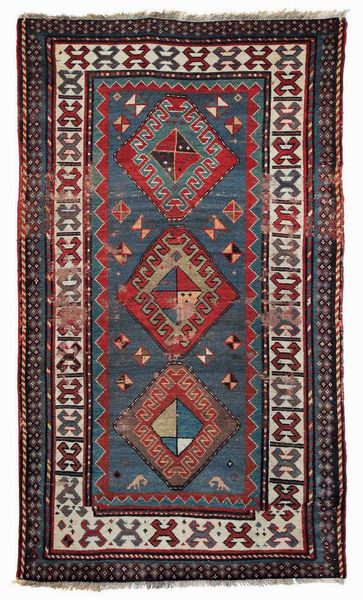 Tappeto Kazak, Caucaso fine XIX secolo  - Asta Tappeti Antichi - Associazione Nazionale - Case d'Asta italiane