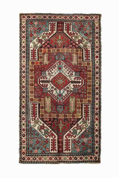 Tappeto Kasim Ushak, Caucaso inizio XX secolo  - Asta Tappeti Antichi - Associazione Nazionale - Case d'Asta italiane