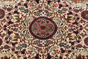 Particolare tappeto Kashan, Persia inizio XX secolo  - Asta Tappeti Antichi - Associazione Nazionale - Case d'Asta italiane