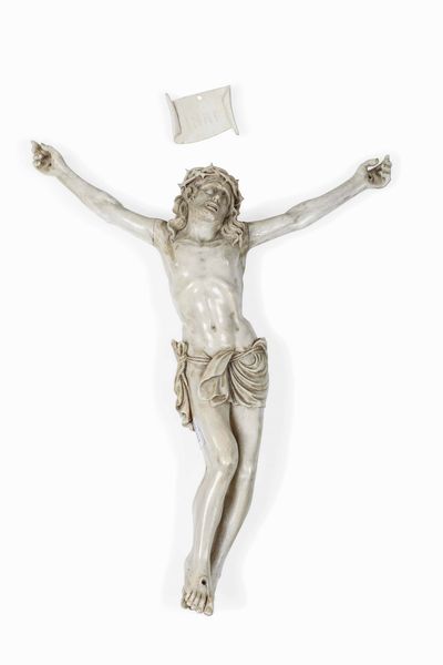 Corpus Christi. Avorio. Scultore barocco italiano del XVIII secolo  - Asta Scultura e Oggetti d'Arte - Associazione Nazionale - Case d'Asta italiane