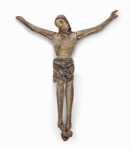 Corpus Christi. Legno scolpito con tracce di cromia. Arte tardo gotica italiana del XV secolo  - Asta Scultura e Oggetti d'Arte - Associazione Nazionale - Case d'Asta italiane