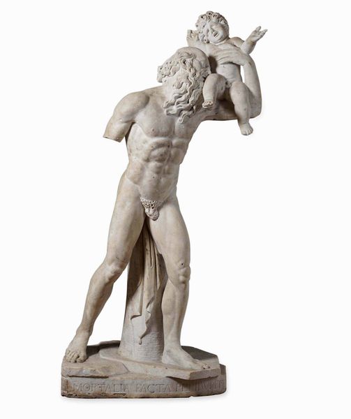 Kronos. Marmo bianco scolpito. Arte barocca del XVII secolo  - Asta Scultura e Oggetti d'Arte - Associazione Nazionale - Case d'Asta italiane