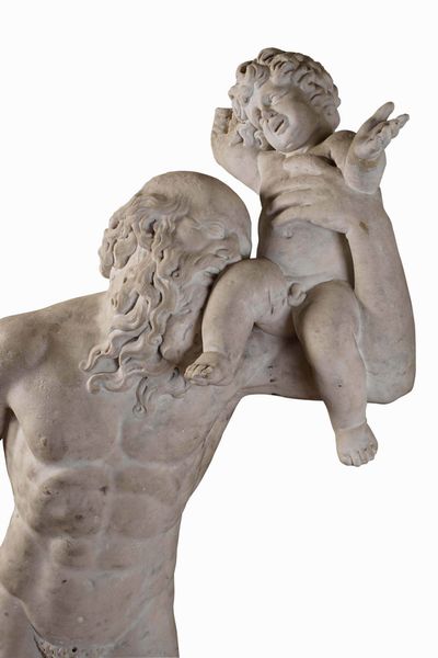 Kronos. Marmo bianco scolpito. Arte barocca del XVII secolo  - Asta Scultura e Oggetti d'Arte - Associazione Nazionale - Case d'Asta italiane