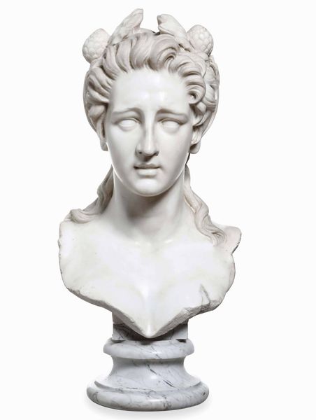 Cerere. Marmo bianco. Scultore neoclassico del primo XIX secolo  - Asta Scultura e Oggetti d'Arte - Associazione Nazionale - Case d'Asta italiane