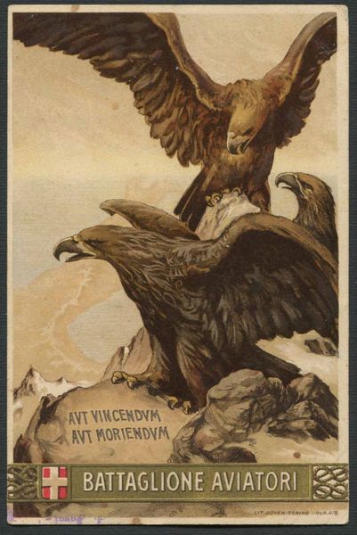 1915, Cartolina Battaglione Aviatori da Pordenone per Milano del 21 marzo 1915  - Asta Filatelia e Storia Postale - Associazione Nazionale - Case d'Asta italiane