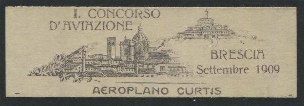 1909, Brescia, I Circuito Aereo Internazionale, due cartoline:  - Asta Filatelia e Storia Postale - Associazione Nazionale - Case d'Asta italiane