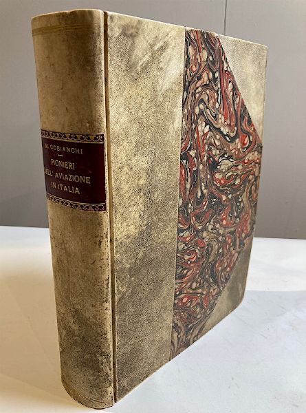 1943, Volume Pionieri dell'Aviazione in Italia, I edizione di 200 copie firmate dall'Autore Mario Cobianchi  - Asta Filatelia e Storia Postale - Associazione Nazionale - Case d'Asta italiane