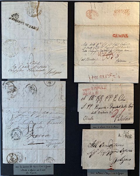 1790/1852, Antichi Stati Italiani, prefilatelia.  - Asta Filatelia e Storia Postale - Associazione Nazionale - Case d'Asta italiane
