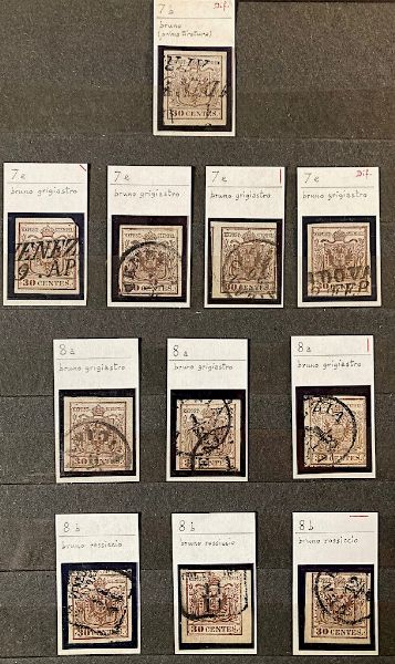 1850/1862, Antichi Stati Italiani, classificatore.  - Asta Filatelia e Storia Postale - Associazione Nazionale - Case d'Asta italiane