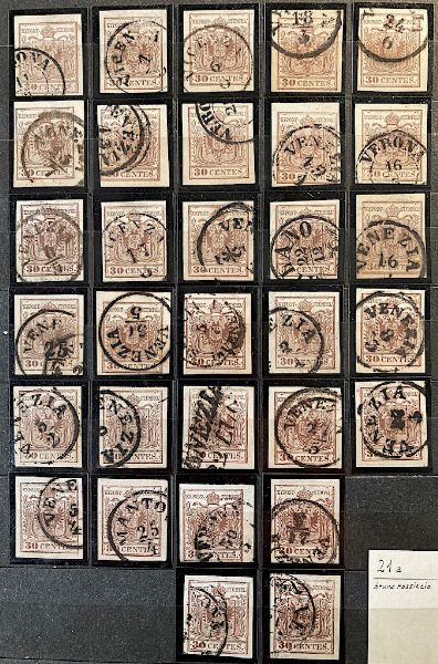 1850/1862, Antichi Stati Italiani, classificatore.  - Asta Filatelia e Storia Postale - Associazione Nazionale - Case d'Asta italiane