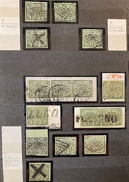 1850/1862, Antichi Stati Italiani, classificatore.  - Asta Filatelia e Storia Postale - Associazione Nazionale - Case d'Asta italiane