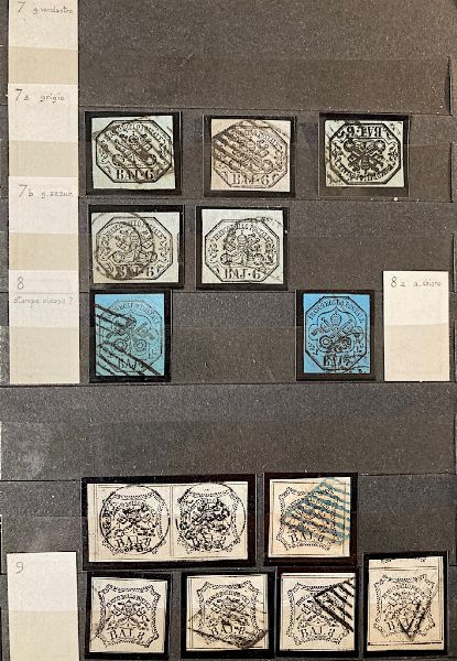1850/1862, Antichi Stati Italiani, classificatore.  - Asta Filatelia e Storia Postale - Associazione Nazionale - Case d'Asta italiane