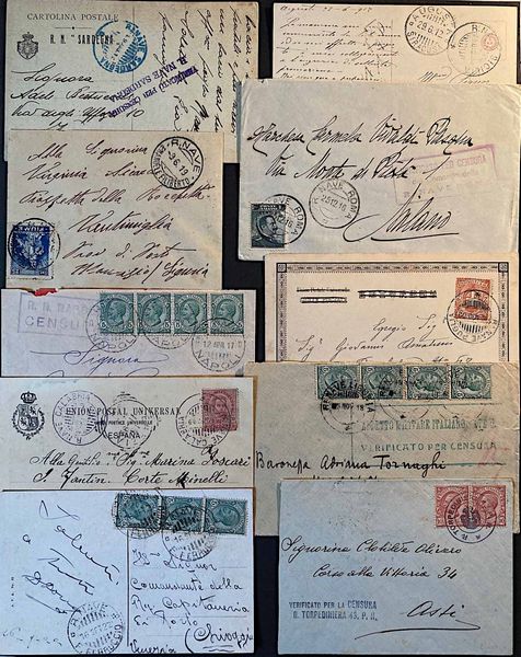 1888/1993, Marina Militare, grande collezione in 6 volumi contenenti oltre 370 tra cartoline e buste.  - Asta Filatelia e Storia Postale - Associazione Nazionale - Case d'Asta italiane