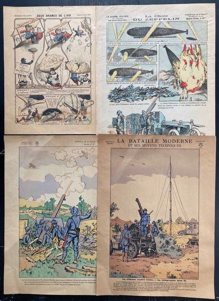 1900/1940, Grande insieme di giornali, manifesti, volantini, stampe, fotografie originali, cartoline, documenti, riviste e qualche pubblicazione a carattere aeronautico del periodo.  - Asta Filatelia e Storia Postale - Associazione Nazionale - Case d'Asta italiane