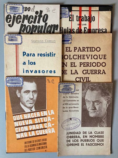 1937/1939, Guerra di Spagna, 6 cartoline viaggiate con bolli Ufficio Postale Speciale... e numero,  - Asta Filatelia e Storia Postale - Associazione Nazionale - Case d'Asta italiane