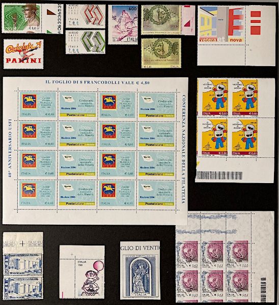 1975/2007, Repubblica Italiana, variet�, quattro album contenenti solo francobolli con variet� importanti o di minor valore.  - Asta Filatelia e Storia Postale - Associazione Nazionale - Case d'Asta italiane