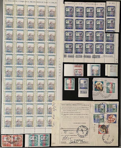 1979/2002, Repubblica, Alti Valori, insieme di oltre 100 esemplari  - Asta Filatelia e Storia Postale - Associazione Nazionale - Case d'Asta italiane