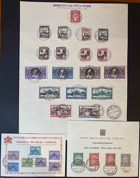1929/1940, Citt� del Vaticano, 10 libretti ufficiali.  - Asta Filatelia e Storia Postale - Associazione Nazionale - Case d'Asta italiane