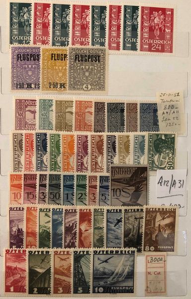 1850/1961, Austria, 2 classificatori.  - Asta Filatelia e Storia Postale - Associazione Nazionale - Case d'Asta italiane