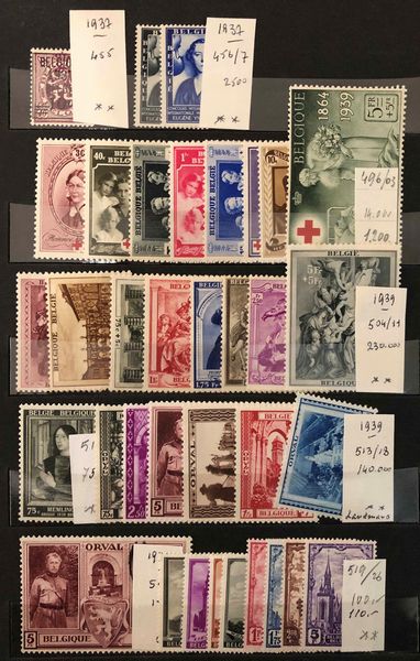 1849/1955, Belgio, 2 classificatori.  - Asta Filatelia e Storia Postale - Associazione Nazionale - Case d'Asta italiane