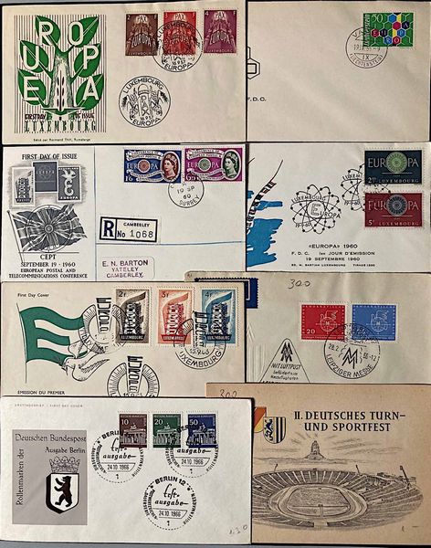 1953/1965, FDC, circa 300 buste.  - Asta Filatelia e Storia Postale - Associazione Nazionale - Case d'Asta italiane