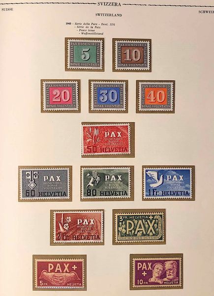 1854/1979, Svizzera, avanzata collezione nuova dal 1909.  - Asta Filatelia e Storia Postale - Associazione Nazionale - Case d'Asta italiane