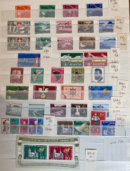 1900/1989, Svizzera, classificatore  - Asta Filatelia e Storia Postale - Associazione Nazionale - Case d'Asta italiane