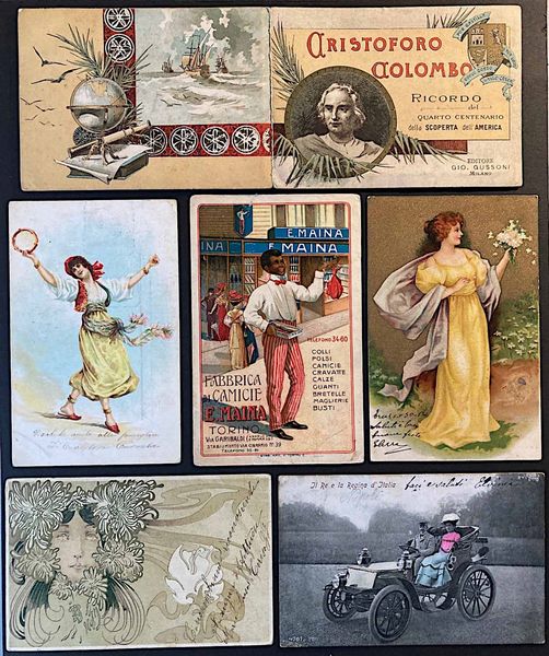1892/1905, Cartoline, piccola raccolta di 40 pezzi.  - Asta Filatelia e Storia Postale - Associazione Nazionale - Case d'Asta italiane